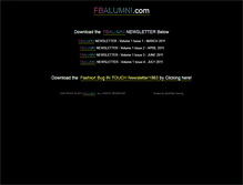 Tablet Screenshot of fbalumni.com